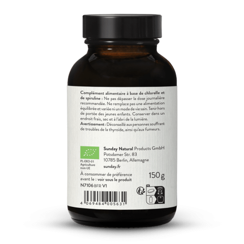 Chlorelle + Spiruline en poudre