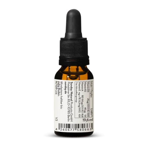 Vitamin D E K A 1000 Vegan 600 Drops