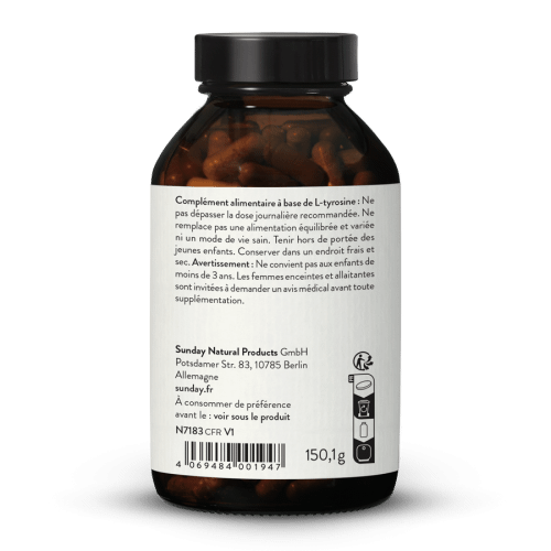 L-tyrosine 500mg en glules