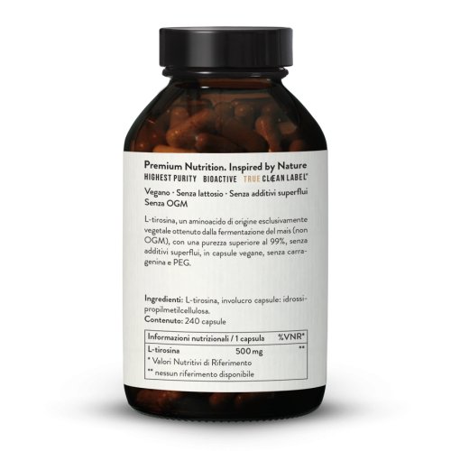 L-tirosina 500 mg in capsule