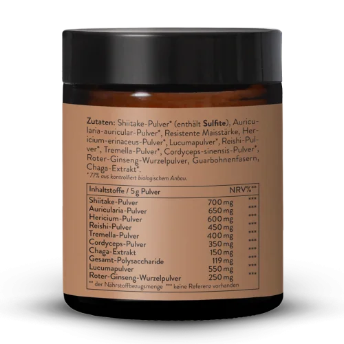 Mild ginseng mushroom brew