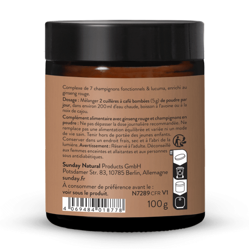 Mild ginseng mushroom brew