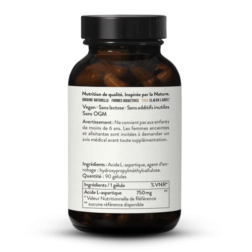 Acide L-aspartique 750 mg en glules