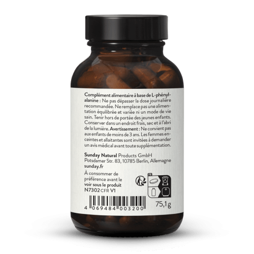 L-phnylalanine 500 mg en glules