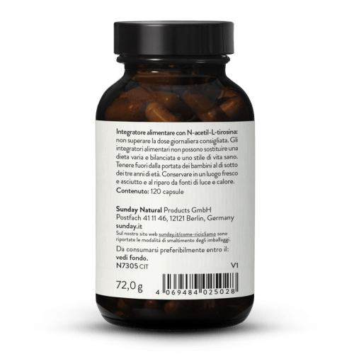 N-acetil-L-tirosina 500 mg in capsule