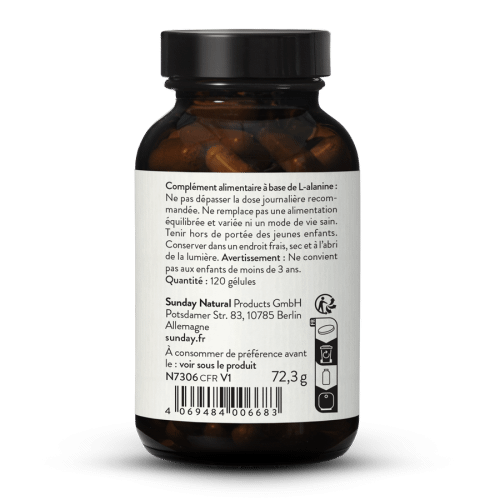 L-alanine 500 mg en glules