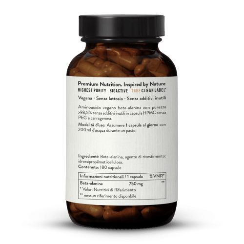 Beta-alanina in capsule 750 mg