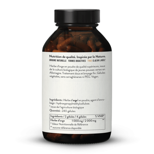Herbe d'orge bio en glules