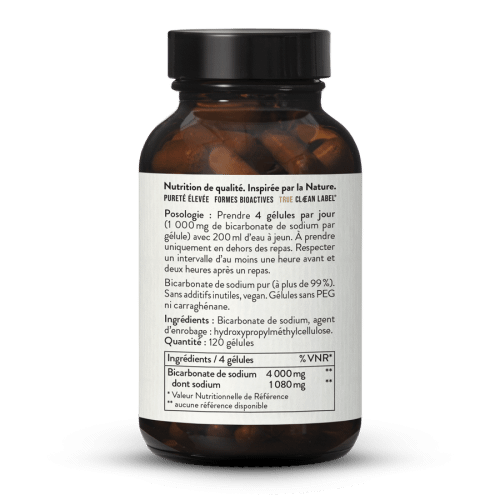 Bicarbonate de sodium en glules