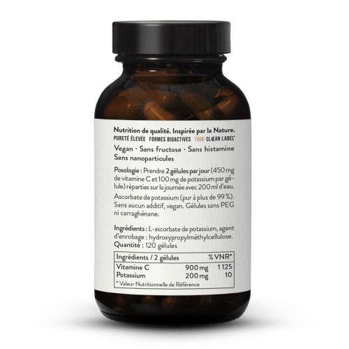 Ascorbate de potassium en glules
