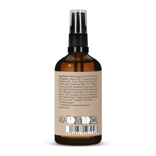 White Chandan Body Oil Organic Cosmetics
