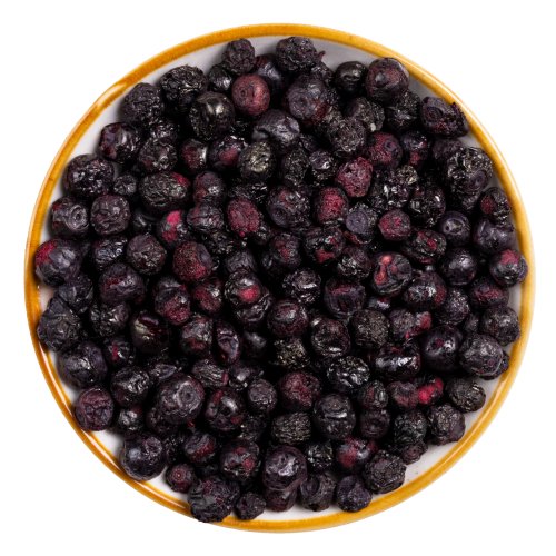 Myrtilles sauvages biologiques lyophilises
