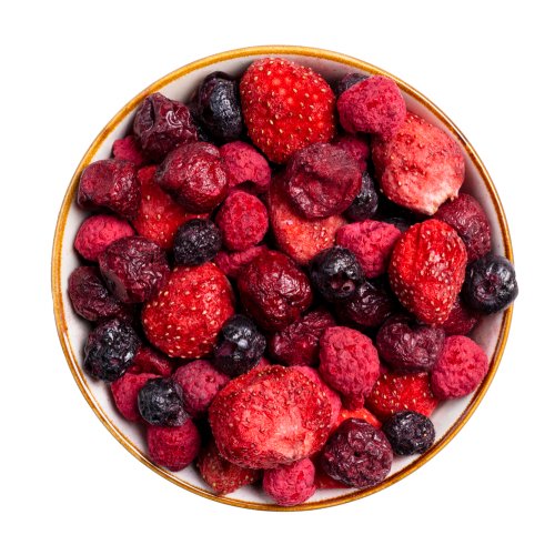 Freeze-Dried Organic Berry Blend: Sour Cherries, Strawberries, Blueberries & Raspberries