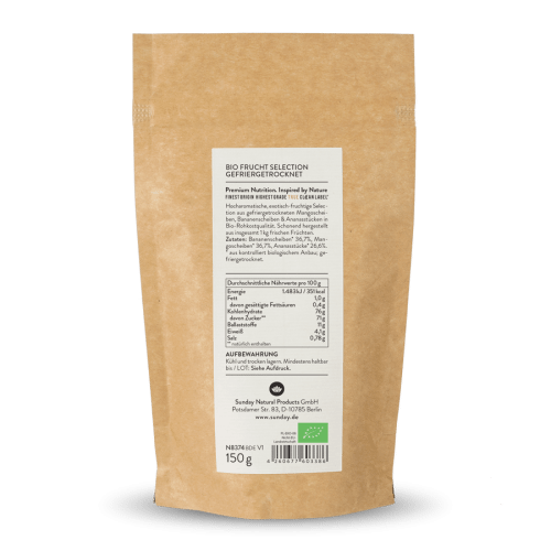 Freeze-Dried Organic Fruit Blend: Mango, Banana & Pineapple