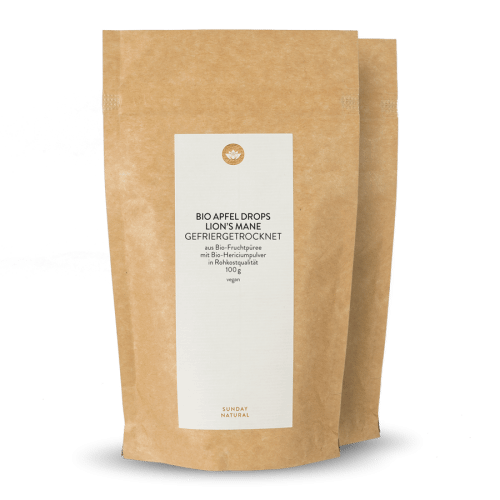 Bio Apfel Drops Lion's Mane Gefriergetrocknet