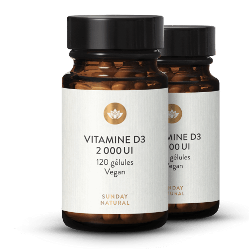 Vitamine D3 - 2000 UI - 120 glules