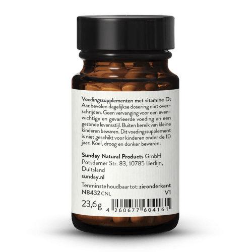 Vitamine D3 50 g / 2000 IE Hooggedoseerd Vegan