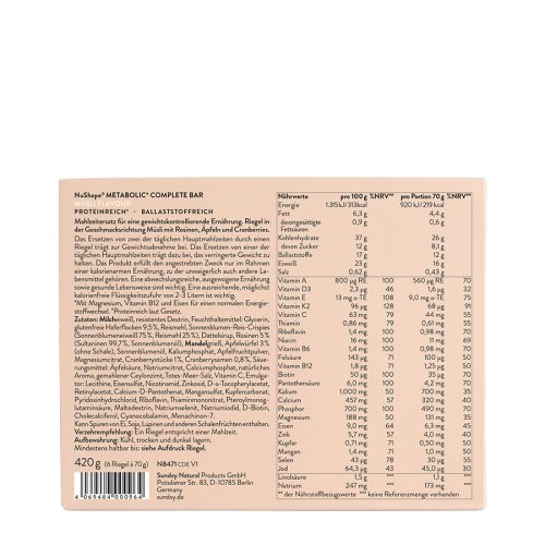 Metabolic Complete Bar: Muesli