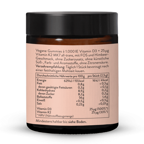 Vitamin D3 + K2 MK7 Gummies