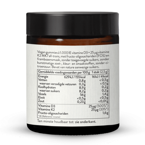 Vitamine D3 + K2 MK7 Gummies