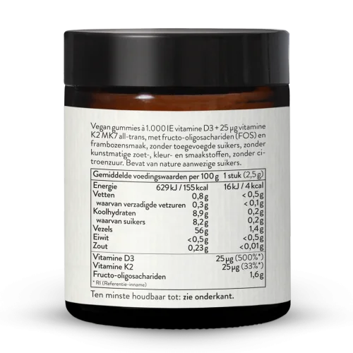 Vitamine D3 + K2 MK7 Gummies