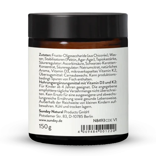 Vitamin D3 + K2 MK7 Kids Gummies