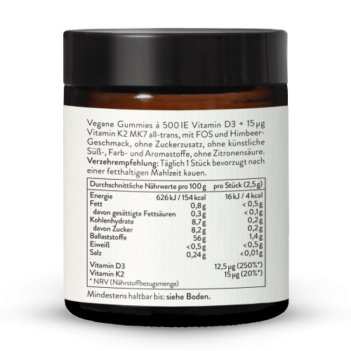 Vitamin D3 + K2 MK-7 Gummies for Children