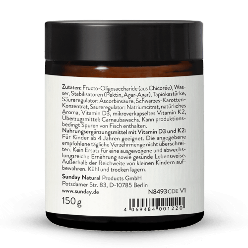 Gummies vitamines D3 + K2 MK7 enfants