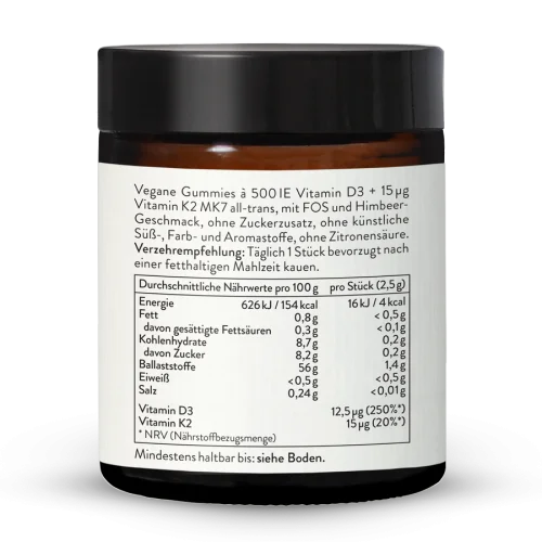 Gummies vitamines D3 + K2 MK7 enfants