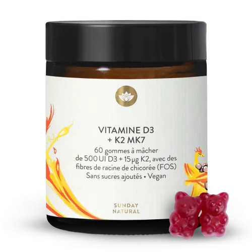Gummies vitamines D3 + K2 MK7 enfants