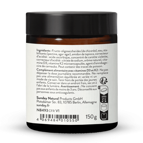 Gummies vitamines D3 + K2 MK7 enfants
