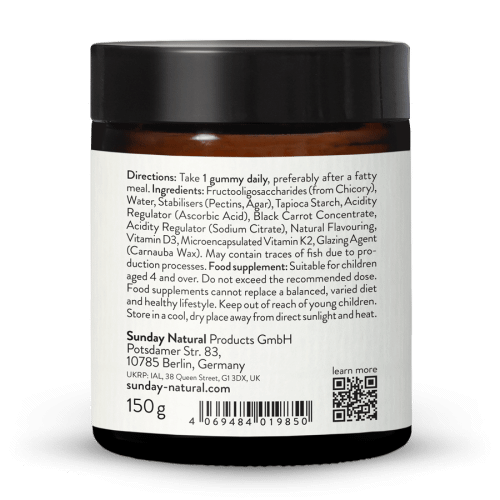 Vitamin D3 + K2 MK7 Kids Gummies