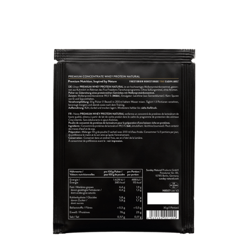 Whey Protein Sachet Natural & Creamy