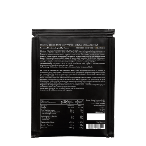 Whey Protein Sachet Natural Vanilla
