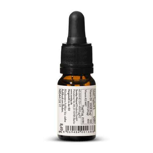 Vitamine D3 + K2 MK7 Bébés & Enfants - 200 UI + 15 µg - 600 Gouttes