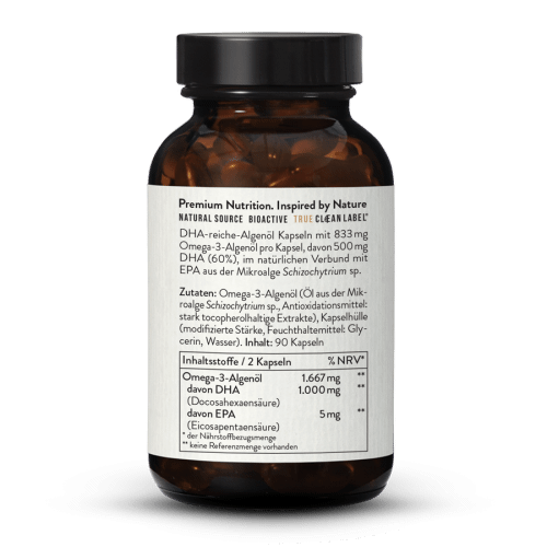 Omega 3 DHA 500 EPA 2,5 Vegan