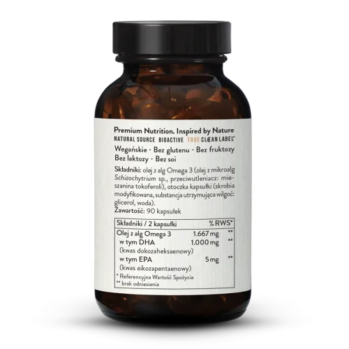Omega 3 DHA 500 EPA 2,5 wegaskie