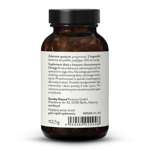 Omega 3 DHA 500 EPA 2,5 wegaskie