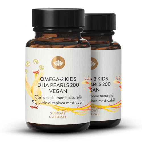 Omega 3 Kids DHA perle 200 vegane, masticabili