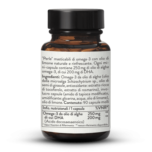 Omega 3 Kids DHA perle 200 vegane, masticabili