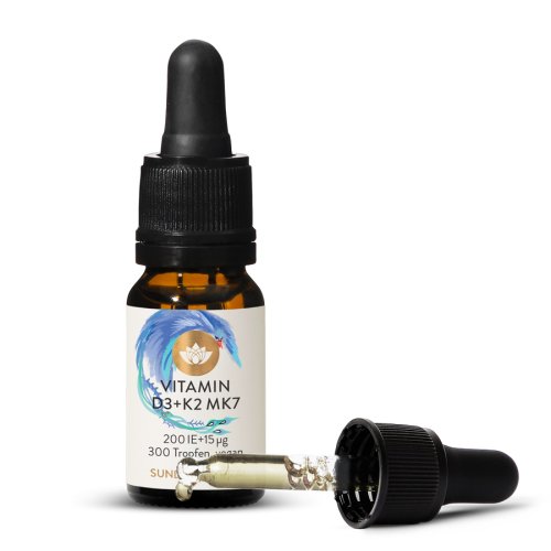 Vitamin D3 + K2 MK-7 200 IU + 15g Drops, Vegan