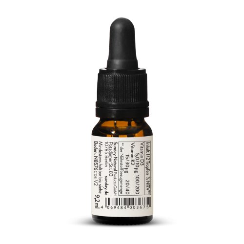 Vitamin D3 + K2 MK-7 200 IU + 15g Drops, Vegan