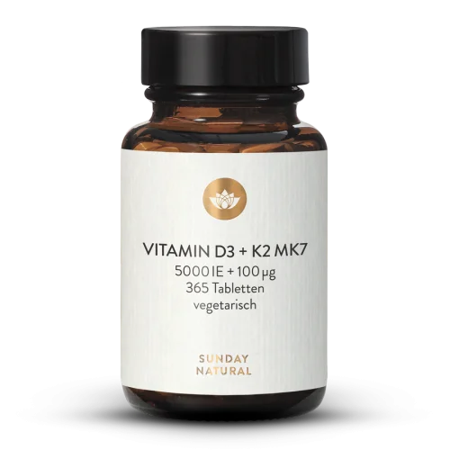 Vitamine D3 5000 UI + 100 g K2 MK7