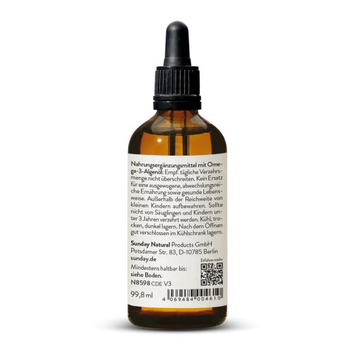 Vegan Omega-3 Oil DHA 77% + EPA 0.7%