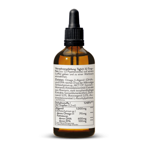 Vegan Omega-3 Oil DHA 60% + EPA 10%
