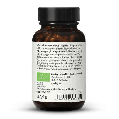 Plant-Based Vitamin B Complex, Bioactive