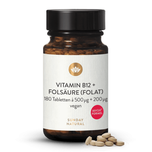 Vitamin B12 Mh3a + Folsure (Folat) 500g + 200g