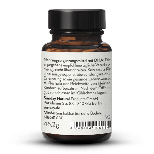Oméga-3 vegan amélioré - 250 mg DHA