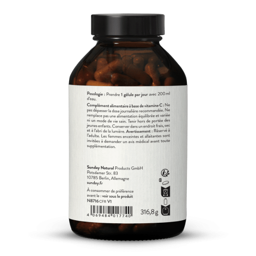 Vitamine C Ascorbate de calcium - 600 mg