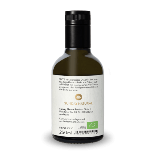 Huile d'olive riche en polyphnols